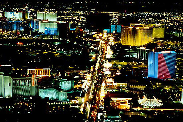 The Las Vegas strip