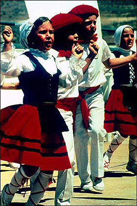 Basque dancers