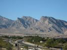 Looking west at the Sheep Range from the Rampart Casino